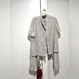 Vintage poly pajama set by Discoveries 15